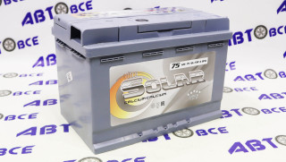 Аккумулятор 75А SOLAR евро (ОП правый+) Турция