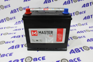 Аккумулятор 60А MASTER гост (ПП левый+) (230/175/220) Азиат Беларусь 