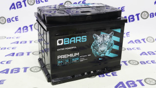 Аккумулятор 64А (620A) BARS Premium евро (ОП правый+) (242/175/190) Казахстан