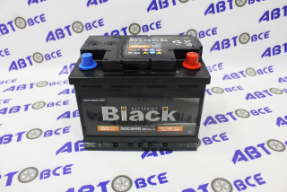 Аккумулятор 60А BLACK евро (ОП правый+) (242/175/190) Белорусь