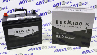 Аккумулятор 85А BUSHIDO евро (ОП правый+) Азиат