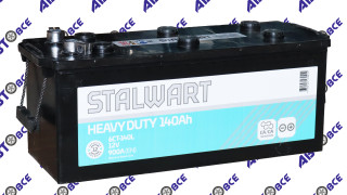 Аккумулятор 140А (пуск-900А) STALWART Heavy Duty гост (ПП левый +) (51.3*18.9*21.5) завод АКОМ