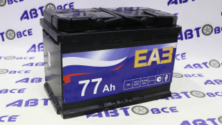 Аккумулятор 77А ЕАЗ гост (ПП левый+) (278/175/190) Россия