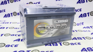 Аккумулятор 75А SOLAR гост (ПП левый+) (260/175/220) Турция