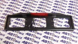 Рамка под номер с подсветкой и большич стопом ЧЕРНАЯ