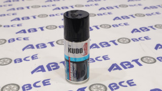 Краска для  кожи черная глянцевая 210мл KUDO