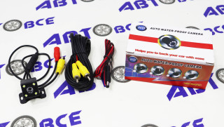 Камера заднего вида (парковочная) универсальная квадратная, с подсветкой 4 диода №2 Неизвестный