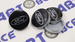 Колпачок ступицы (пластик) комплект 4шт Ford черные бренд (54мм)