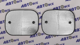 Шторка солнцезащитная на присосках (фольга) на боковые стекла 44*38см (комплект 2шт) SKYWAY