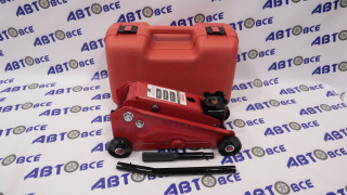 Домкрат гидравлический подкатной 2т 148-400мм (в кейсе) для внедорожников SKYWAY