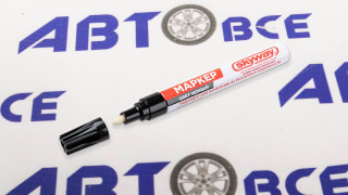 Маркер SKYWAY универсальный с наконечником из фетра, цвет черный