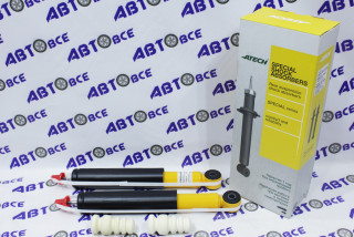 Амортизатор задний (стойка) (комплект 2 шт) Largus,Cross (газомасляный) (пыльник + отбойник) ATECH