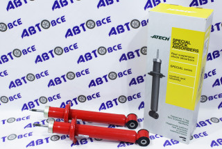 Амортизатор задний (стойка) (комплект 2шт) ВАЗ-2108-2109-21099-2113-2114-2115 (масляный) (занижение-30мм) ATECH