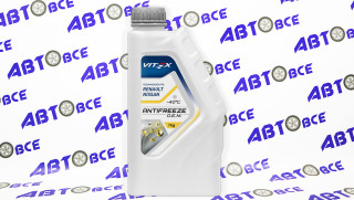 Антифриз желтый G12+ карбоксилатный O.E.M for Renault, Nissan 1л VITEX