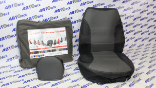 Чехлы сидений Matiz 2 c 2000г черный серый Петров