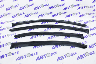 Дефлекторы боковых стекол (ветровики) Kia Rio 2 2005-2011 седан (к-т 4 шт) REIN