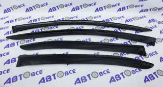 Дефлекторы боковых стекол (ветровики) Volkswagen Jetta VI 2010г. (комплект 4 шт) AIR