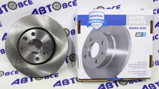 Диск тормозной передний Logan,Largus,Sandero,Almera,Vesta,XRay (G15) (260*22) BRAVE