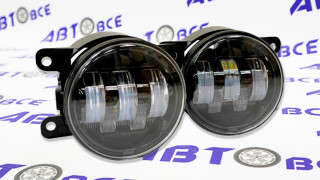 Туманка - (фара противотуманная) LED-диодная (комплект 2 шт) UN-50W (бело-желтый) NovoLED