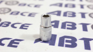 Головка торцевая 1/4 CrV М6мм l=25мм YATO