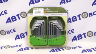 Набор ключей шестигранных и TORX коротких (18шт) ДелоТехники