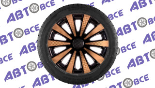 Колпак колеса R13 Карат Super Black Gold (комплект 4 шт) STAR