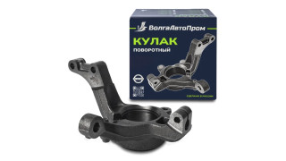Кулак поворотный (цапфа) левый (82мм межболтовое к суппорту) Largus Logan 8v (без ABS) ВолгаАвтоПром