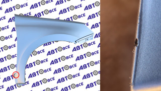 Крыло переднее правое ВАЗ-2190 FL (без повторителя) в цвет Платина (691) УЦЕНКА (царапины) Тольятти