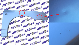Крыло переднее правое ВАЗ-2110-2111-2112 в цвет Снежная Королева (690) УЦЕНКА (царапины) Тольятти