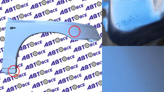 Крыло переднее правое ВАЗ-2110-2111-2112 в цвет Снежная Королева (690) УЦЕНКА (мусор в лаке) Тольятти