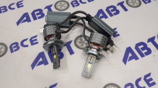 Лампа фары LED - диодная H4 комплект 2шт T900 Ultra White NovoLED