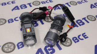 Лампа фары LED - диодная 75W H4 4800K с линзой комплект 2шт LASER VIPER 