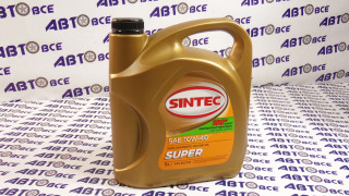 Масло моторное 10W40 (полусинтетическое) SG/CD SUPER 5L SINTEC