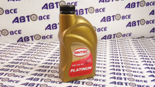 Масло моторное 5W40 (синтетика) SN/CF PLATINUM 1L SINTEC