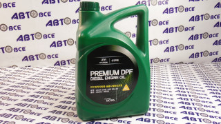 Масло моторное 5W30 (синтетика) PREMIUM DPF DIESEL 6L HYUNDAI