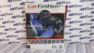 Накидки на сиденье Фронт CARBON бежевый/бежевый/бежевый (полиэстер карбон/экокожа)