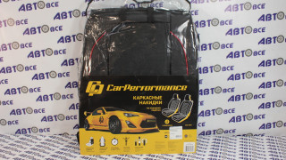 Накидки на сидения 2шт. экокожа,черный CARPERFOMANCE