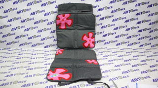 Защитная накидка (Смешарики) на сидение и спинку (Смешарики) сер,/красный 1/16 AUTOPROFI