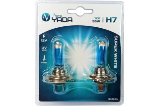 Лампа фары (галогенная) Ближний Свет H7 12V 55W SUPER WHITE (блистер:к-т2шт) NORD YADA 