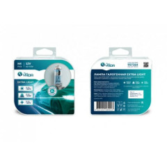 Лампа фары (галогенная) Ближний-Дальний свет H4 12V 60/55W EXTRA LIGHT (блистер: к-т 2шт) +50% NORD YADA 
