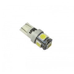 Лампа LED - диодная 12V T10-5 SMD (size 5050) W5W белый 0.48W 30lm TM NORD YADA
