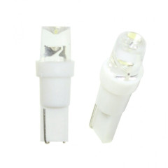 Лампа щитка (панель приборов) LED диодная 12V T5-01 (1LED) W1,2W Base:W2,0 х4,6d 0.18W 4lm конус белый TM NORD YADА