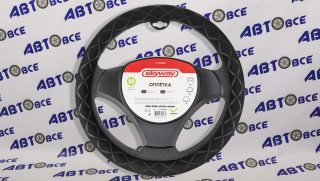 Оплетка искусственная замша M (37-39 см) SKYWAY Design Hit-4 Черная