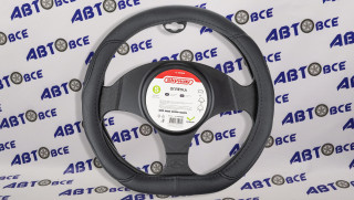 Оплетка D-тип экокожа S (35-37 см) SKYWAY Design Drift-4 Черная