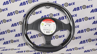 Оплетка D-тип экокожа/ПВХ M (37-39 см) SKYWAY Mix Drift-5 Черная/белая