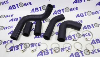 Патрубки радиатора+хомут ГАЗ-3302 (Газель) ЗМЗ402 (комплект 5шт) Прамо