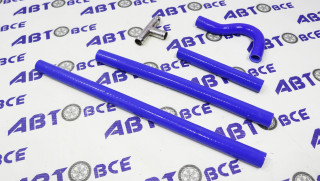 Патрубки печки (отопителя) комплект 4шт. ВАЗ-2112 (Старого образца) силикон+тройн.Технопартнёр