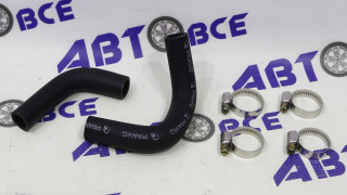 Патрубки печки (отопителя) ВАЗ-21214 комплект 2 шт с хомутами ПРАМО