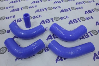 Патрубки радиатора ГАЗ-3302 (дв.405) Евро-3 (комплект 5 шт) силикон синий ПТП