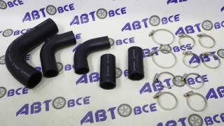 Патрубки радиатора ГАЗ-3302 (Газель) ЗМЗ406 (комплект 5шт) с хомутами ПРАМО